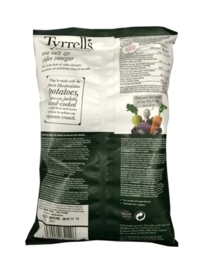 3803ec4e91b32172e8bae4744693c860.webp Tyrrell's Cider Vinegar & Sea Salt Potato Chips 150g