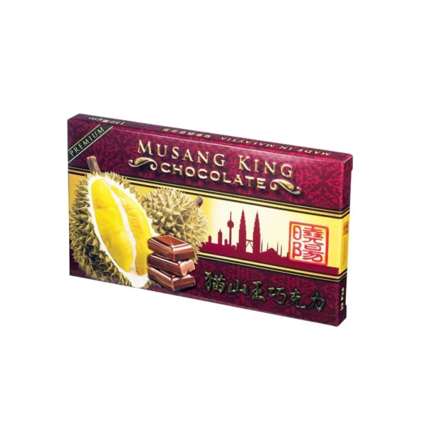 842c1f2e62a29226f7b04c3c80490666.webp Durian Kingdom Musang King Chocolate Bar 160gm