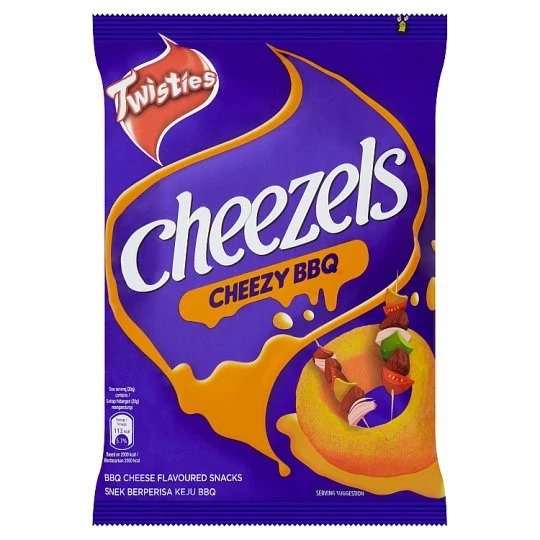 Twisties Cheezels Cheezy BBQ Rings (60g)