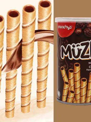 Munchy's Muzic Wafer Rolls Chocolate Flavoured Cream (85g)