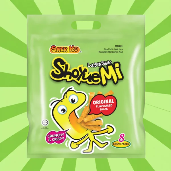 sg-11134253-822xq-mhwqv22pct8hc9.webp Snek Ku Shoyuemi Party Pack 14g x 8 Pcs - Spicy / Black Pepper / Original / Seaweed