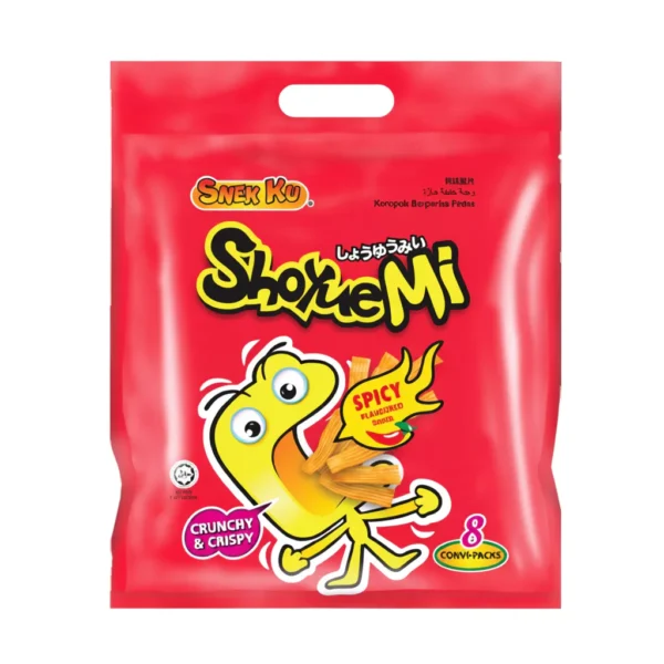 sg-11134253-822y0-mhwquj7nirr609.webp Snek Ku Shoyuemi Party Pack 14g x 8 Pcs - Spicy / Black Pepper / Original / Seaweed